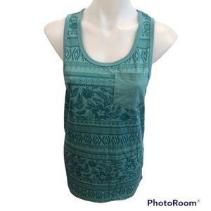 𝅺Men’s Urban Heritage Blue Teal Color Tank Top size Medium